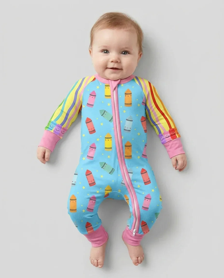 Happy Crayon Friends Bamboo Convertible Zippy
