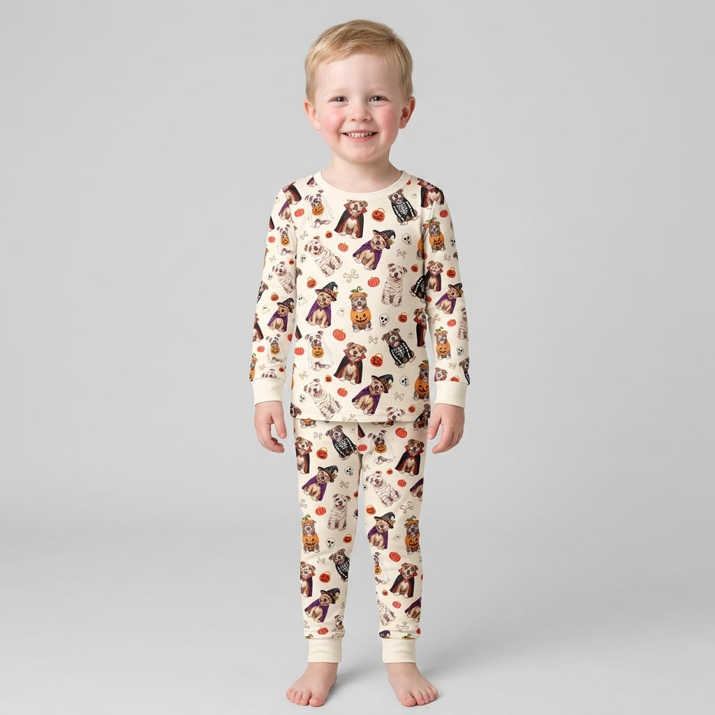 Pit Boo Bamboo Two Piece Long Sleeve Pajama Set
