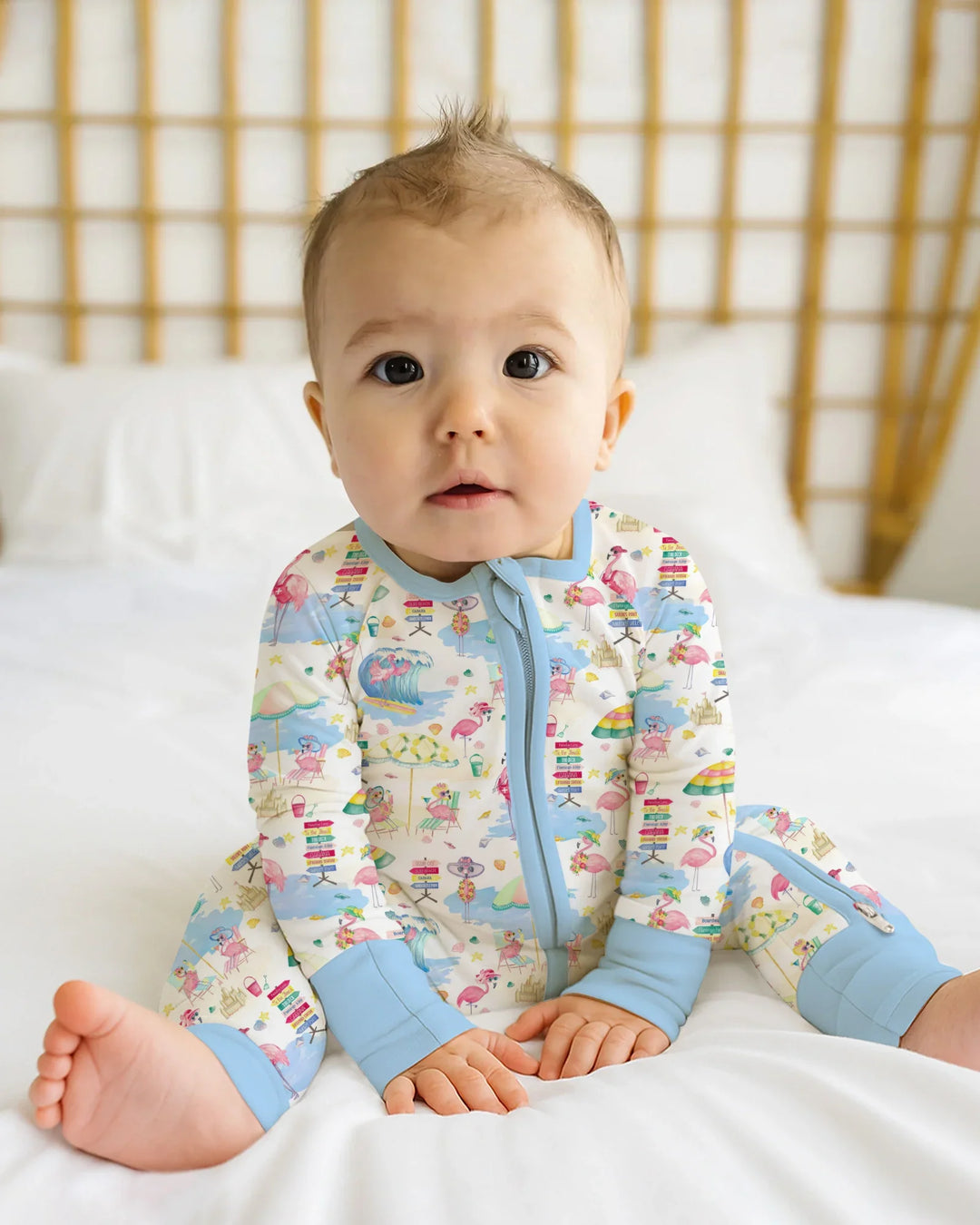 Gerippte Babykleidung mit individuellem Foto - Weich &amp; Skizzenhaft