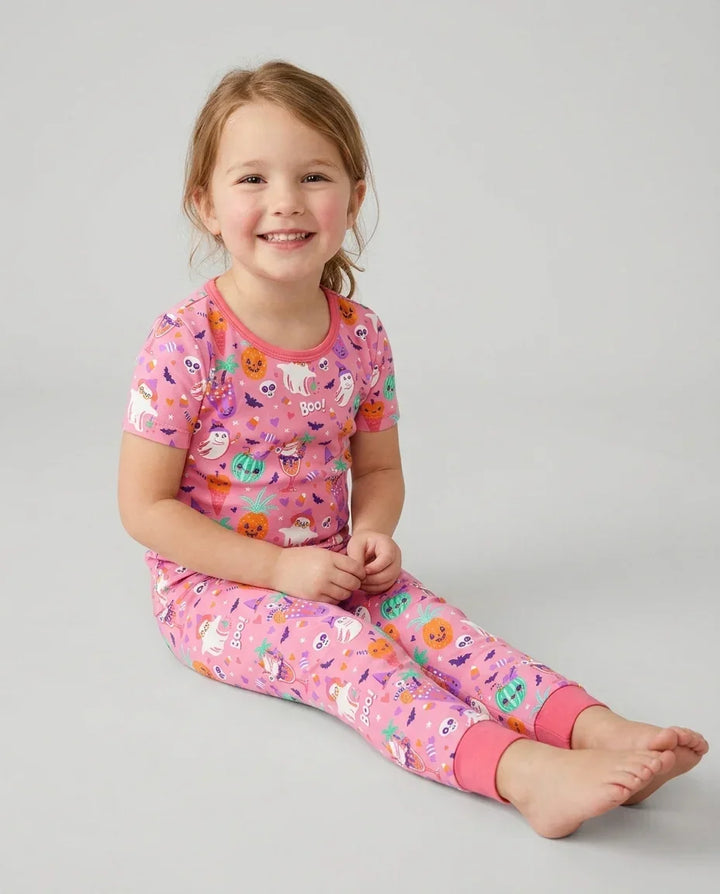 Zweiteiliges, kurzärmliges Pyjama-Set mit Marienkäfern