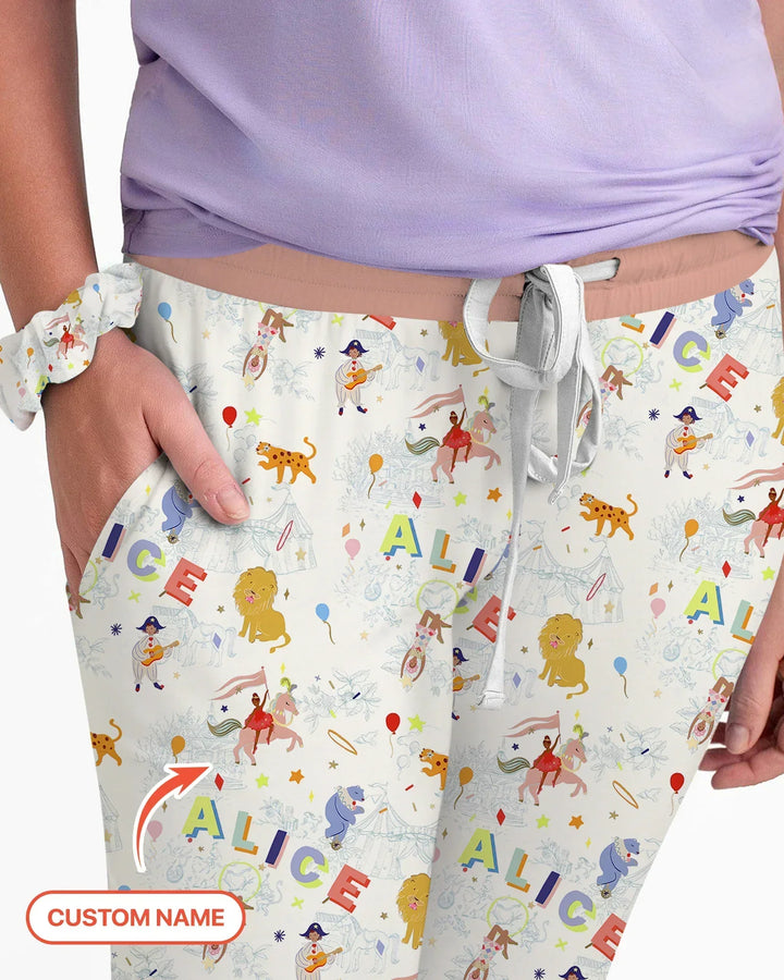 Template Damen Pyjama-Set aus personalisiertem Bambus