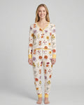 Autumn Blooms of North America Bamboo Women Pajama Set