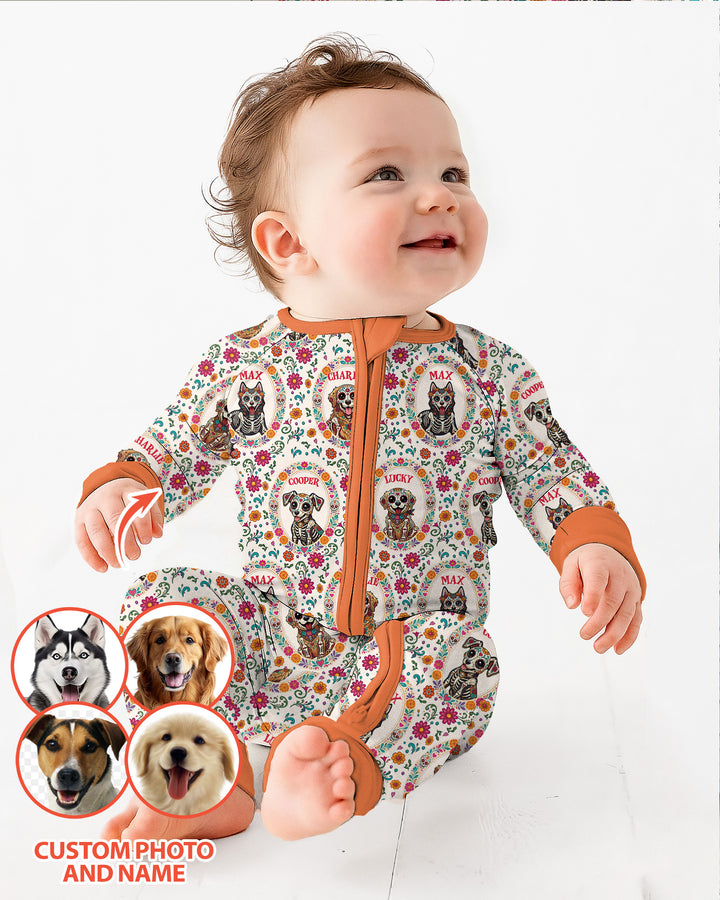 Hispanic Floral Dog Bamboo Convertible Zippy