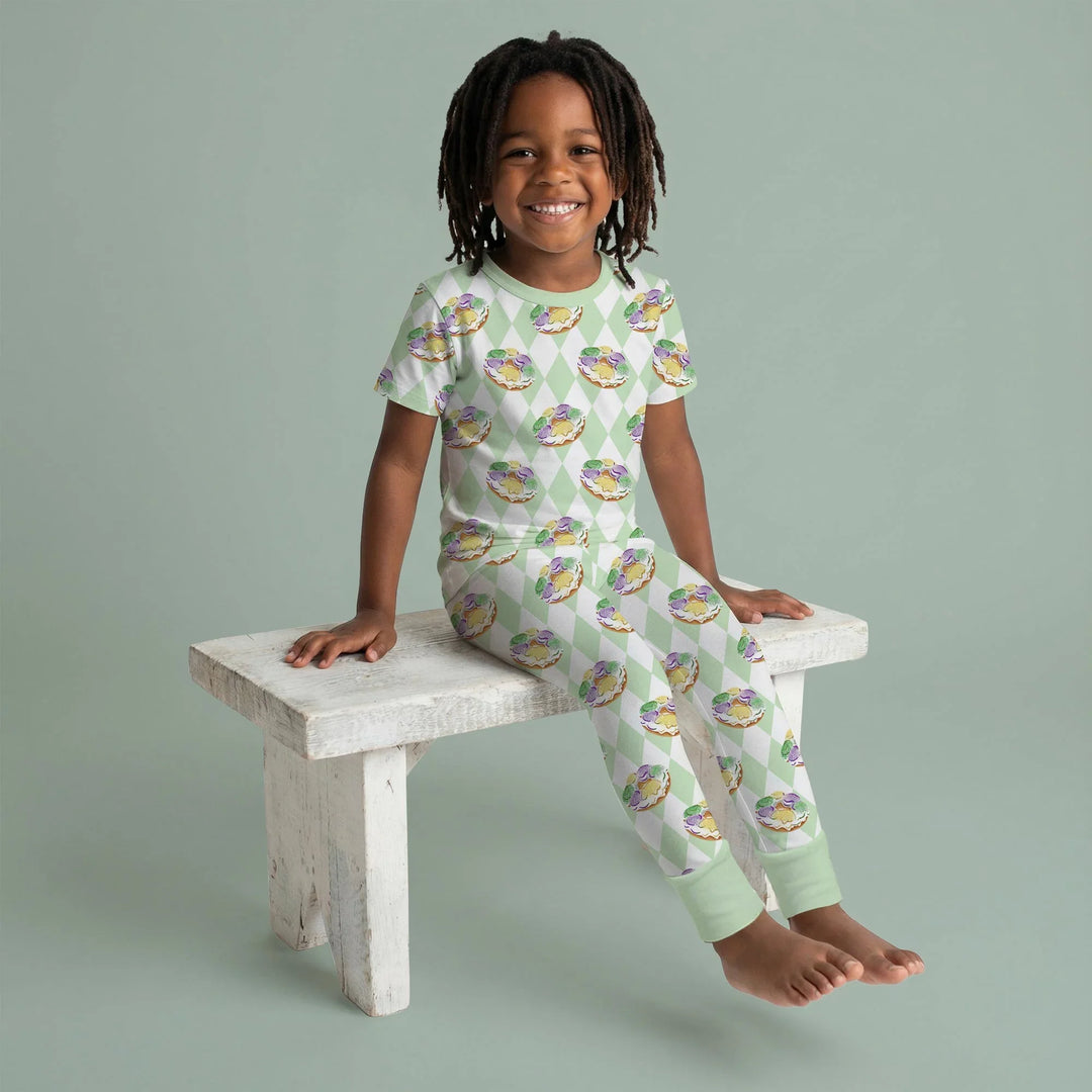 Zweiteiliges, kurzärmliges Pyjama-Set mit Marienkäfern