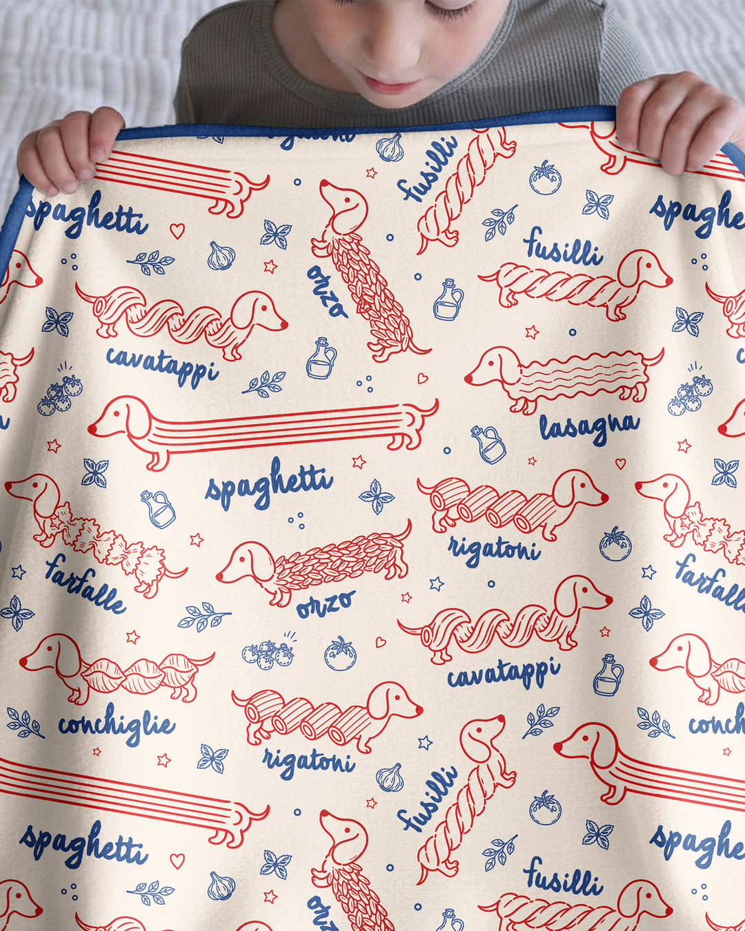 Dachshund Spagetti Bamboo Blanket