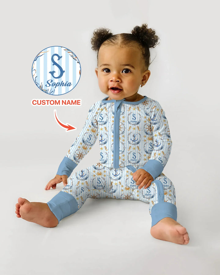 Bon Voyage Custom Name Bamboo Convertible Zippy