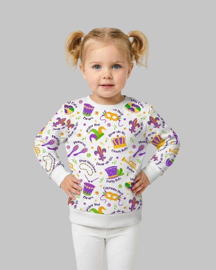 Mardi Gras Family Partnerlook Bambus-Rundhals-Sweatshirt