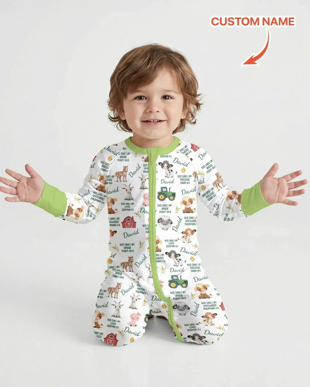 Gerippte Babykleidung mit individuellem Foto - Weich &amp; Skizzenhaft