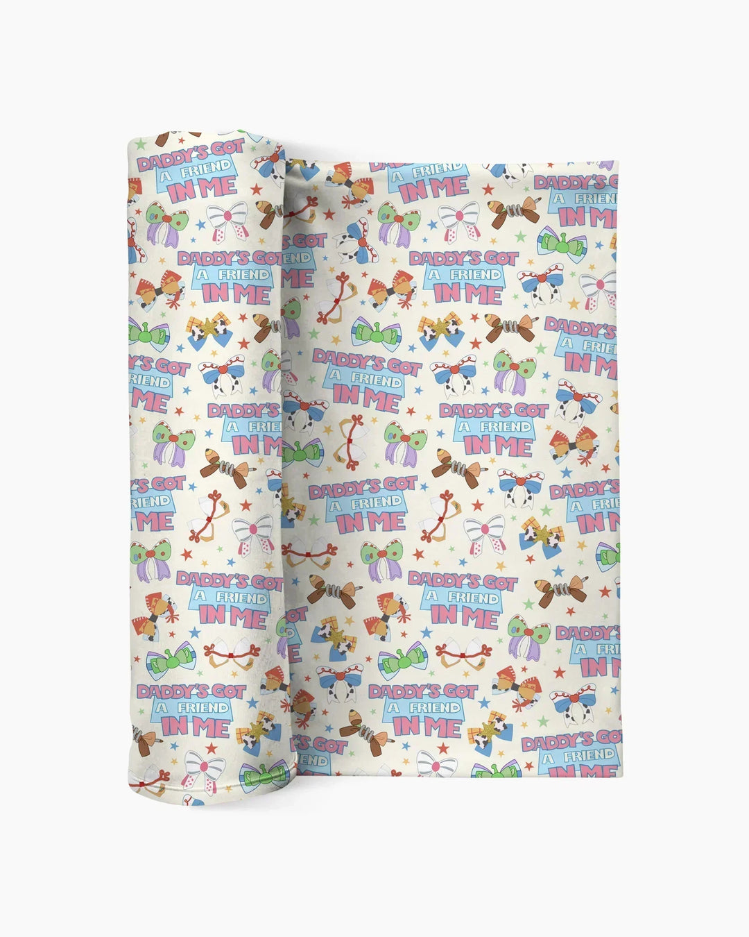 Daddy's Got A Friend In Me swaddle blanket