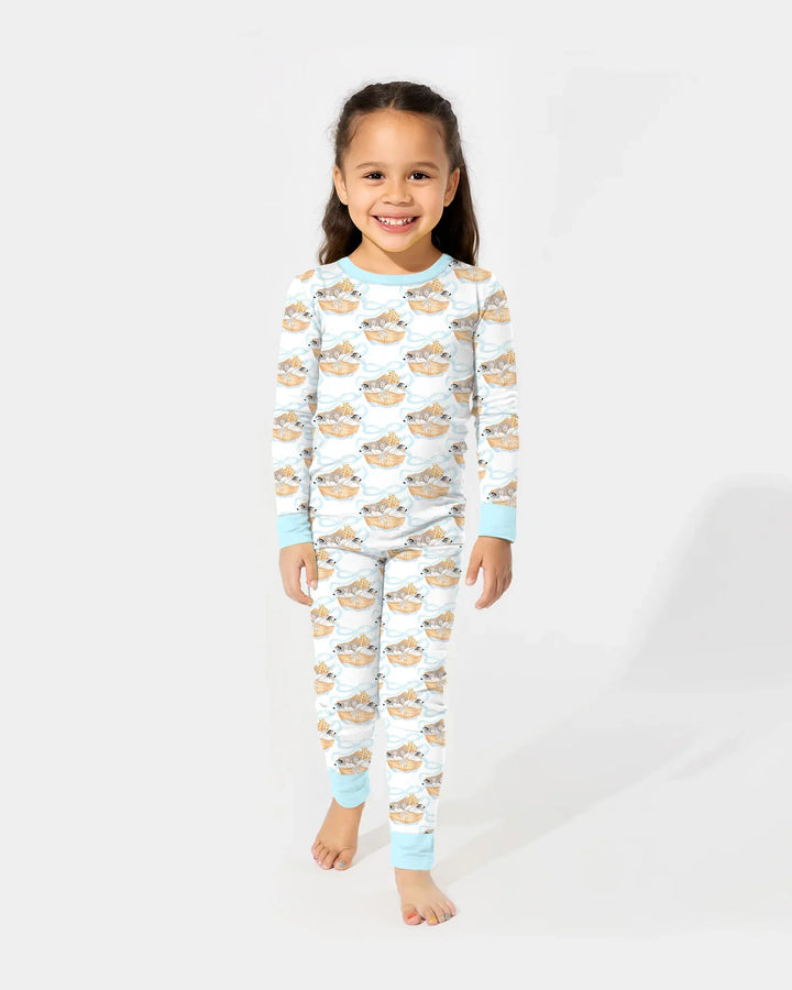 Noah's Ark Bamboo Two Piece Long Sleeve Pajama Set