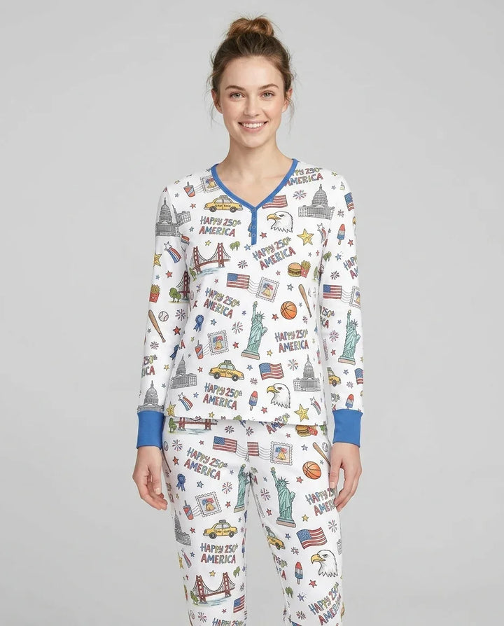 Vorlage Bambus Damen Pyjama Set