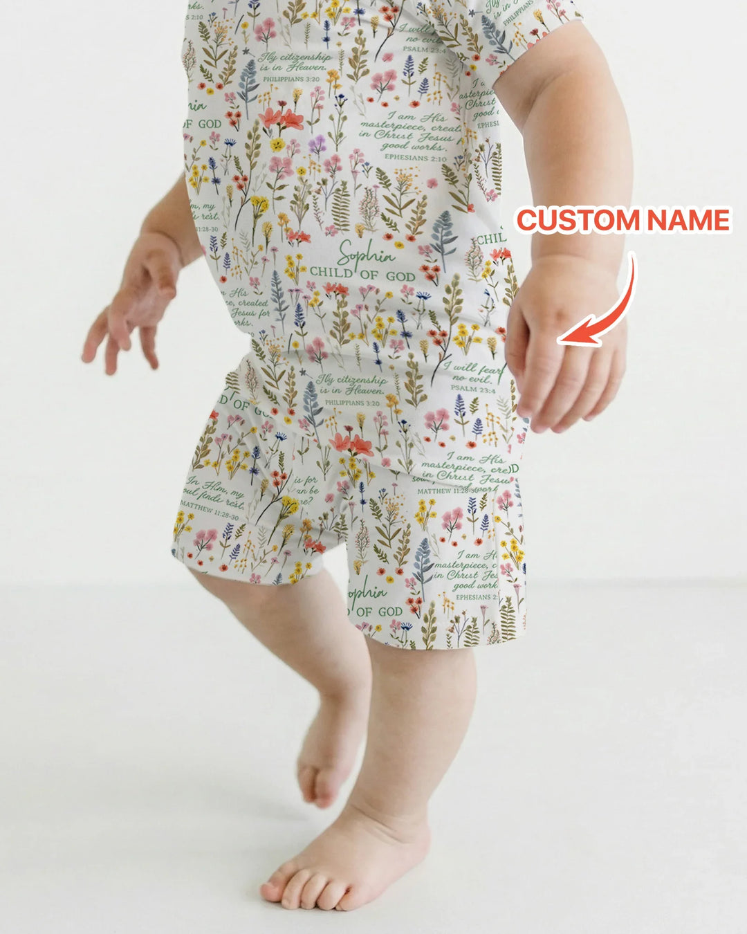 Zweiteiliges Pyjama-Set mit kurzen Ärmeln und Shorts im Sommer-Design