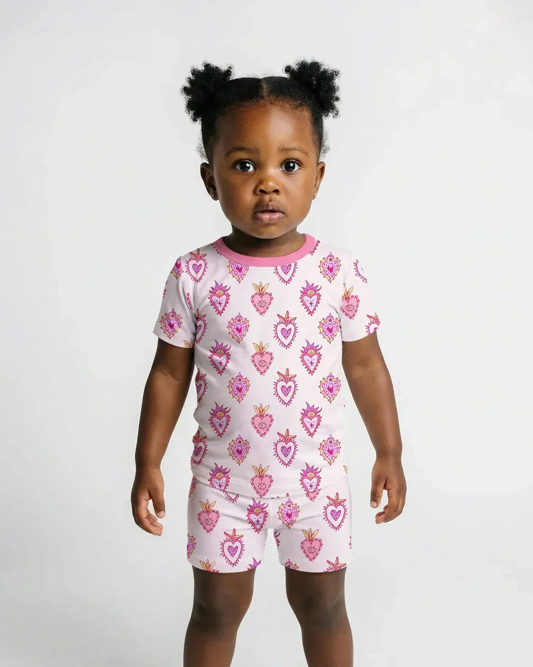 Mi Milagro Bamboo Two Piece Short Sleeve Shorts Pajama Set