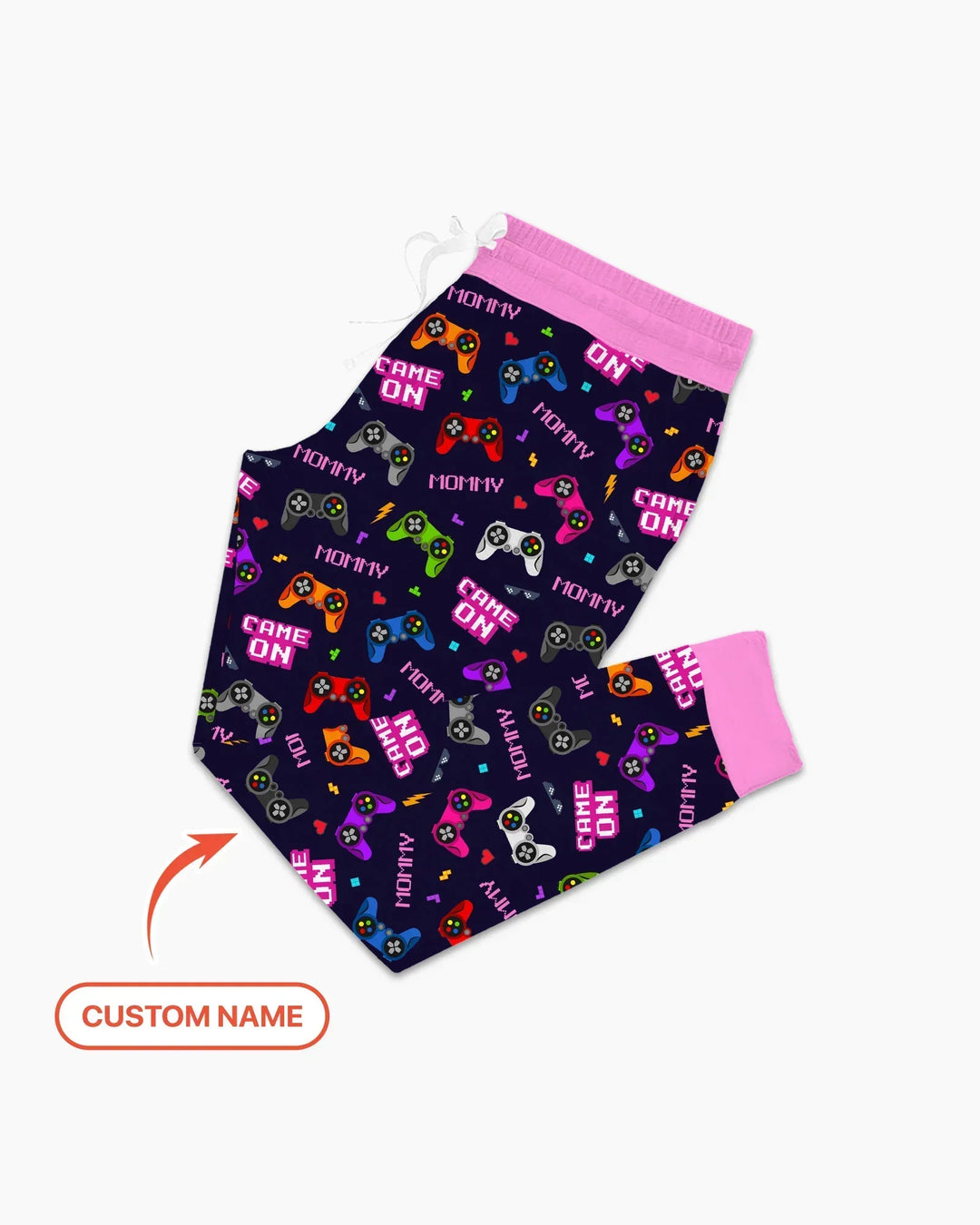 Personalisiertes Name Game On Family Schlafanzug-Set aus Bambus für Damen