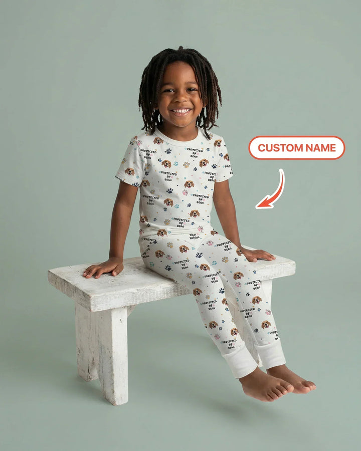Zweiteiliges, kurzärmliges Pyjama-Set mit Marienkäfern