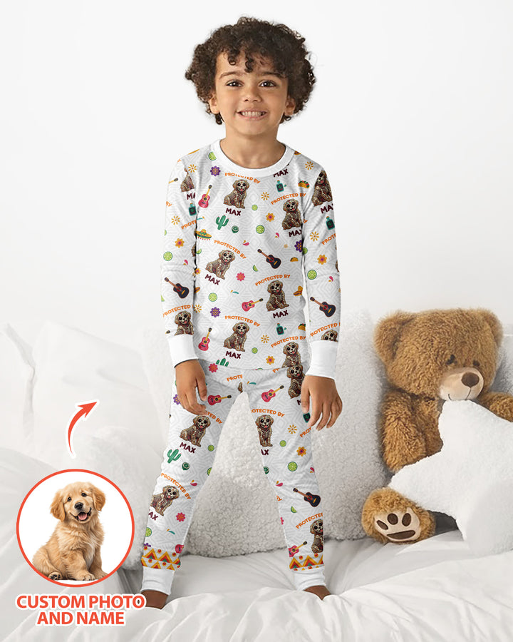 Dia De Los Muertos Bamboo Two Piece Long Sleeve Pajama Set