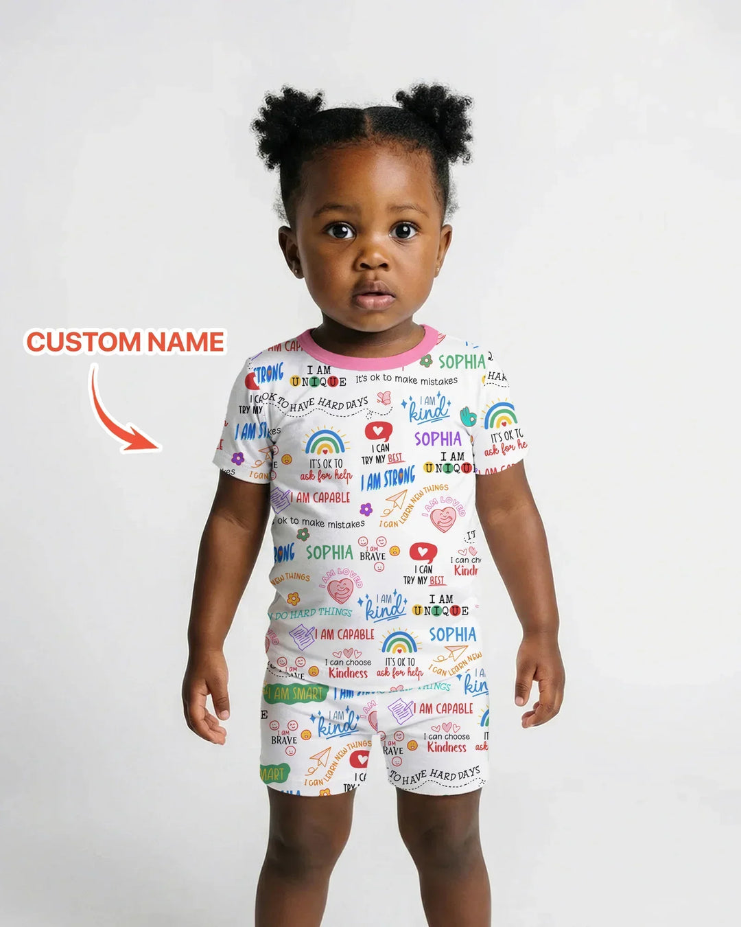Zweiteiliges Pyjama-Set mit kurzen Ärmeln und Shorts im Sommer-Design