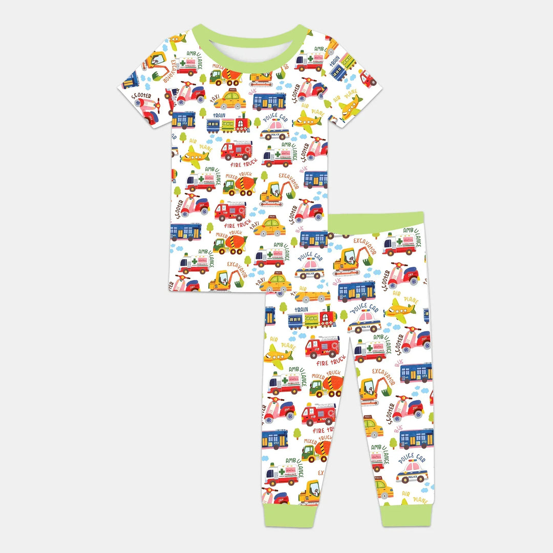 Zweiteiliges, kurzärmliges Pyjama-Set mit Marienkäfern
