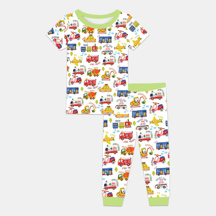 Zweiteiliges, kurzärmliges Pyjama-Set mit Marienkäfern