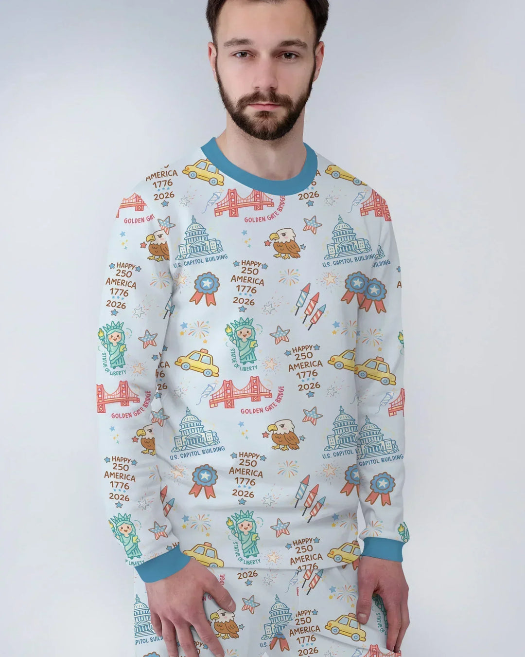 Vorlage Herren-Pyjama-Set