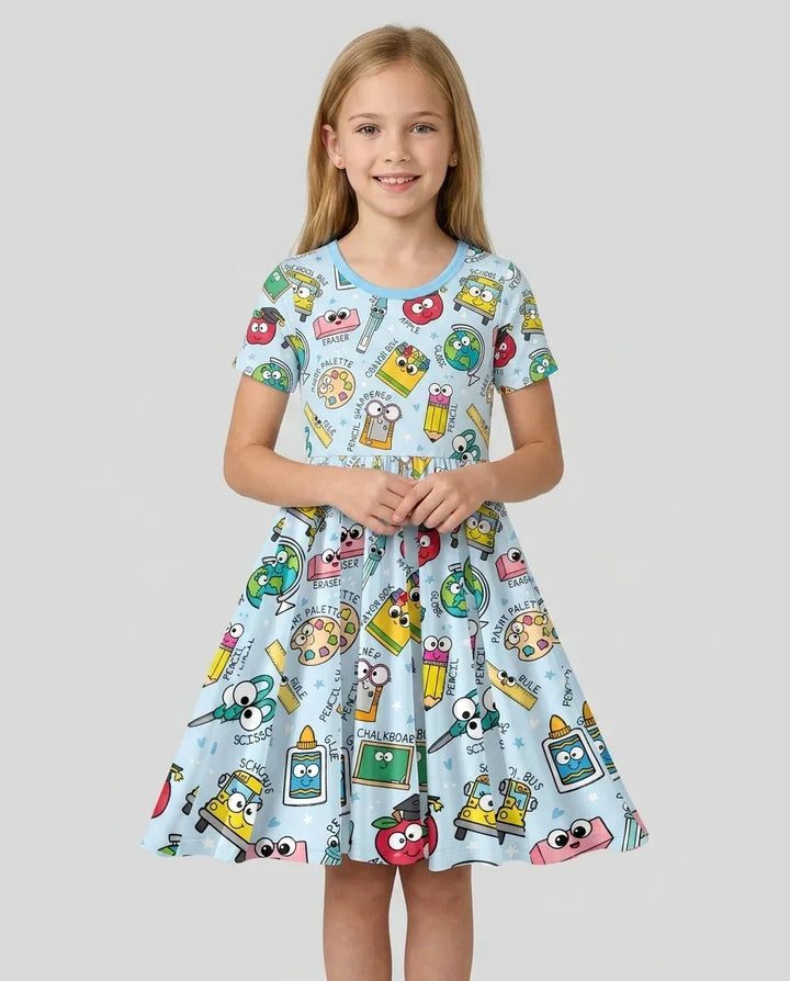 Happy School Pals Bamboo Twirl Dress