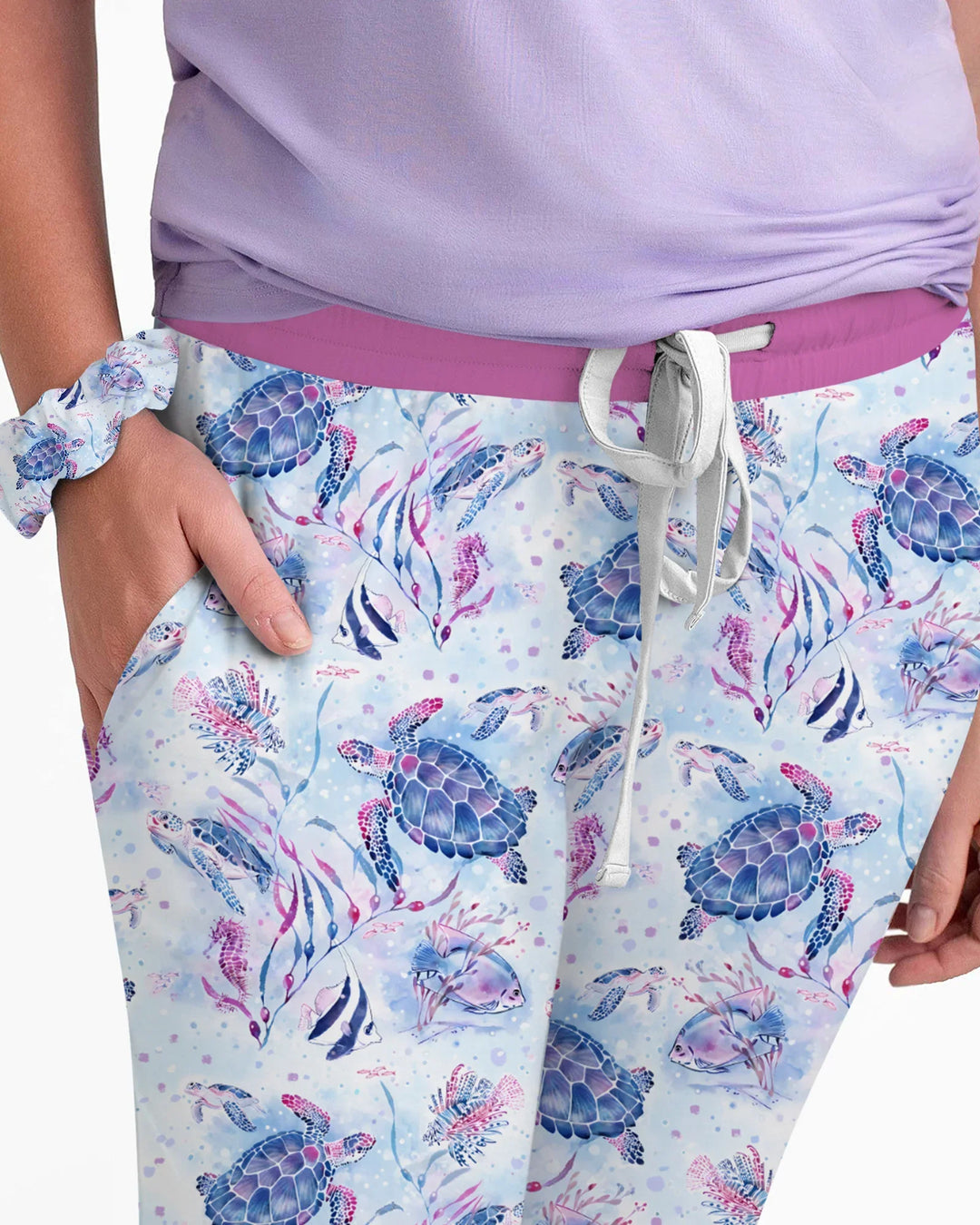 Little Turtles Familie passende Pyjama-Set aus Bambus für Damen
