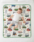 Little Farmer Bamboo Blanket