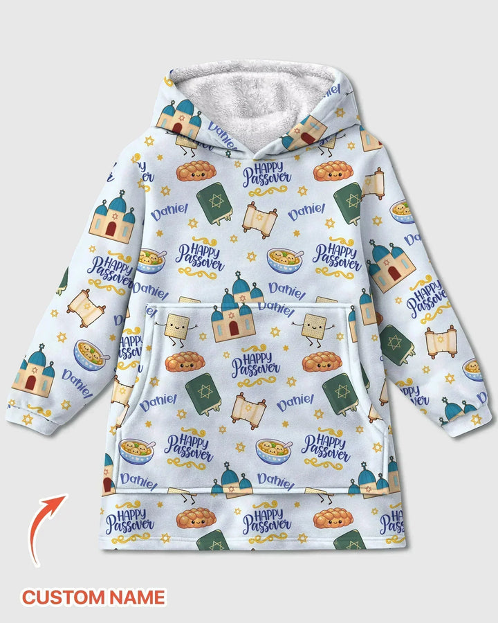 Personalisierbarer „Pesach Sameach“ Bambus-Deckenpullover