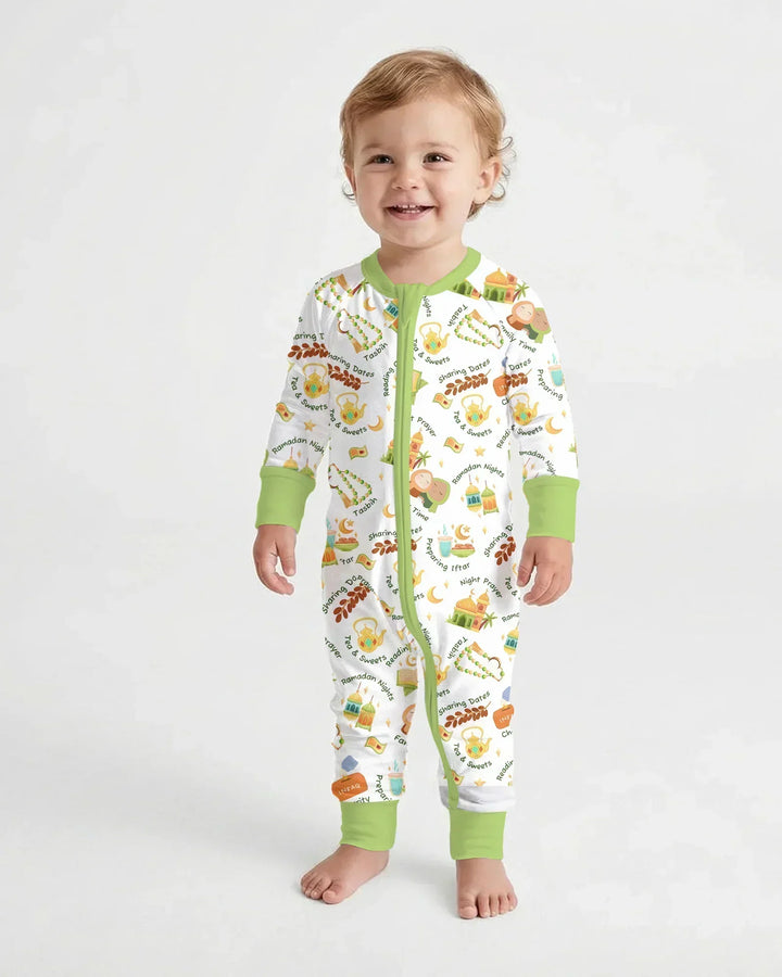 Ramadan Mubarak Matching Family Bamboo Convertible Zippy