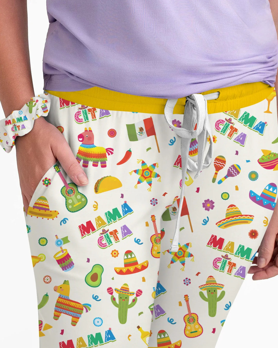 Cinco de Mayo Familie passende Pyjama-Set aus Bambus für Damen