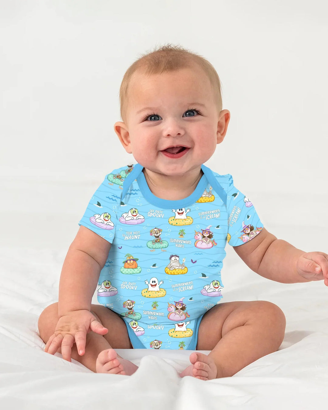 Gerippte Babykleidung mit individuellem Foto - Weich &amp; Skizzenhaft