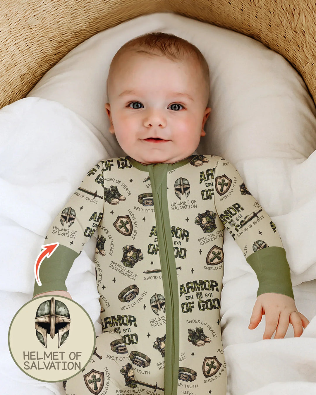 Gerippte Babykleidung mit individuellem Foto - Weich &amp; Skizzenhaft