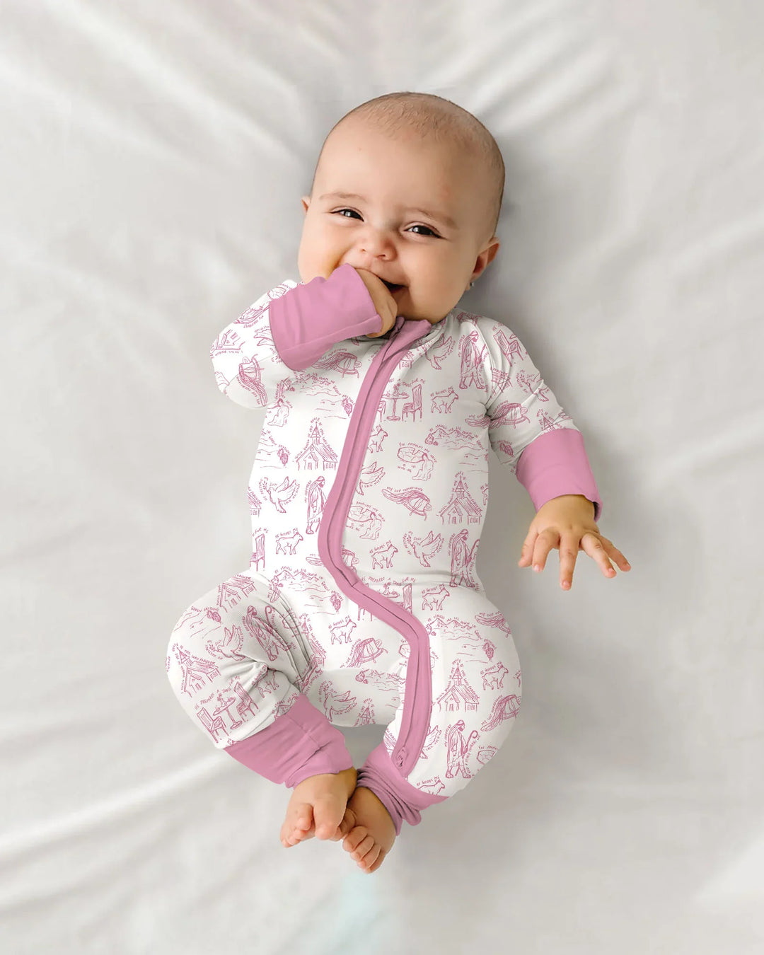 Gerippte Babykleidung mit individuellem Foto - Weich &amp; Skizzenhaft