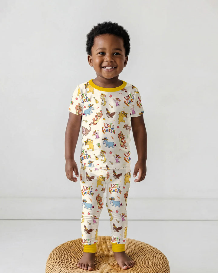 Zweiteiliges, kurzärmliges Pyjama-Set mit Marienkäfern