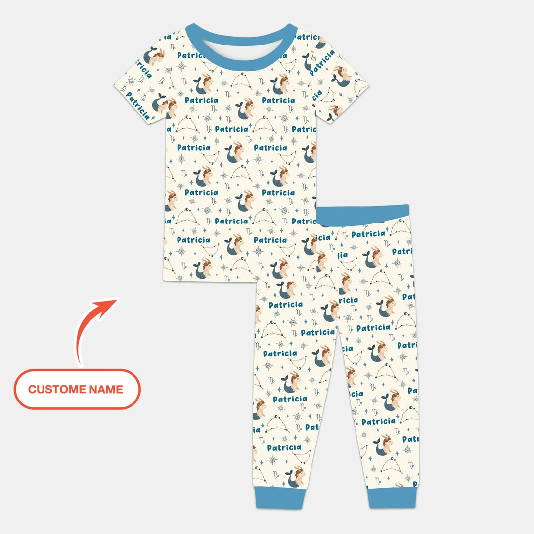 Zweiteiliges, kurzärmliges Pyjama-Set mit Marienkäfern