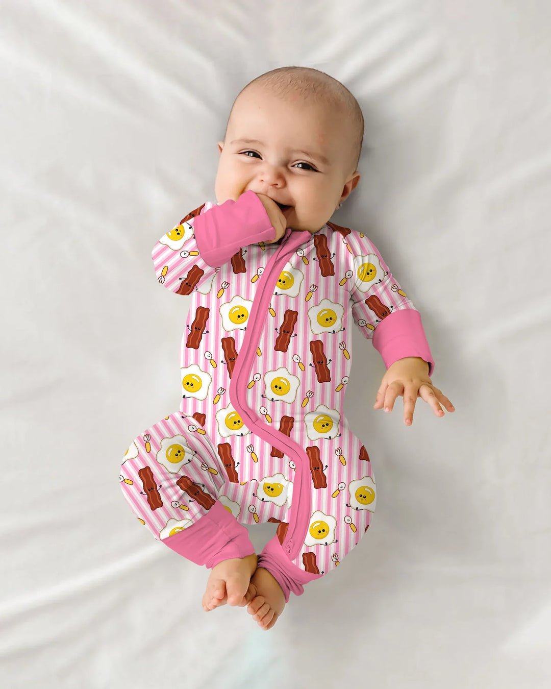 Gerippte Babykleidung mit individuellem Foto - Weich &amp; Skizzenhaft