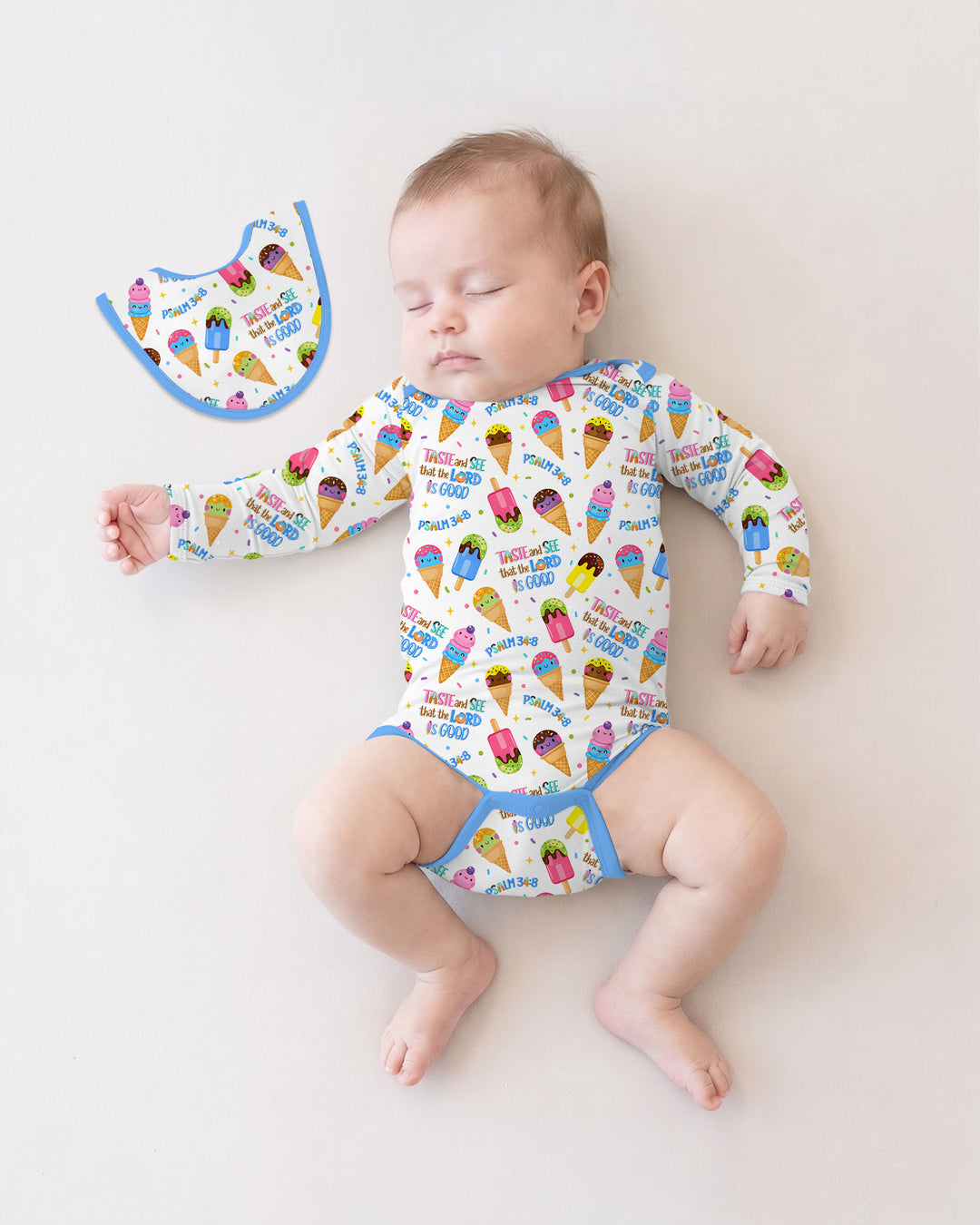 Gerippte Babykleidung mit individuellem Foto - Weich &amp; Skizzenhaft