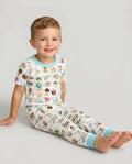 Zweiteiliges, kurzärmliges Pyjama-Set mit Marienkäfern