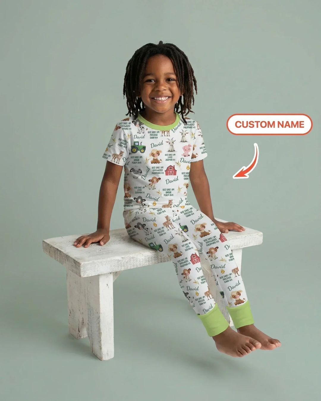 Zweiteiliges, kurzärmliges Pyjama-Set mit Marienkäfern