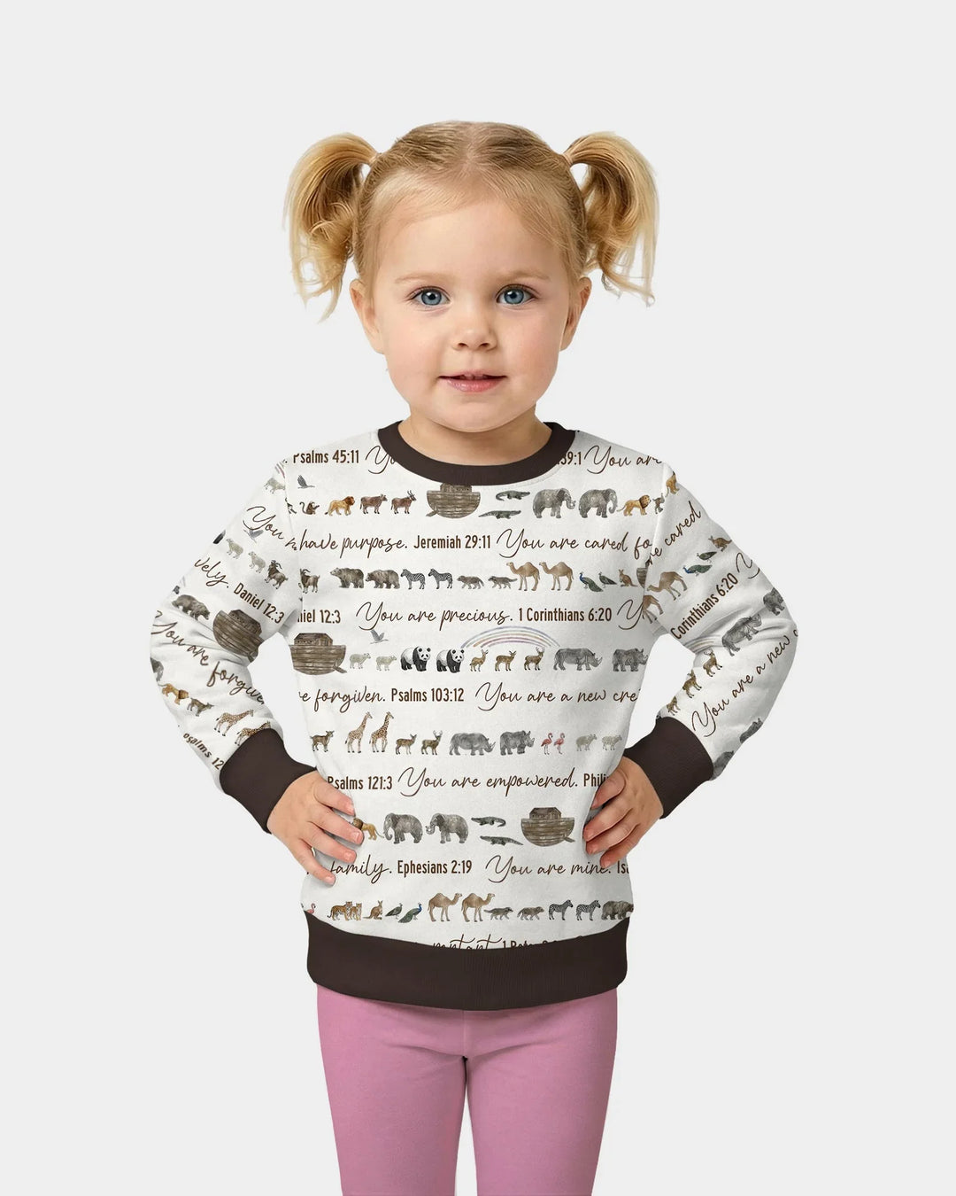 Biblische Arche Noah Bambus-Rundhals-Sweatshirt