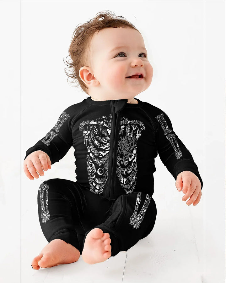 Haunted Halloween Skeleton Bamboo Convertible Zippy