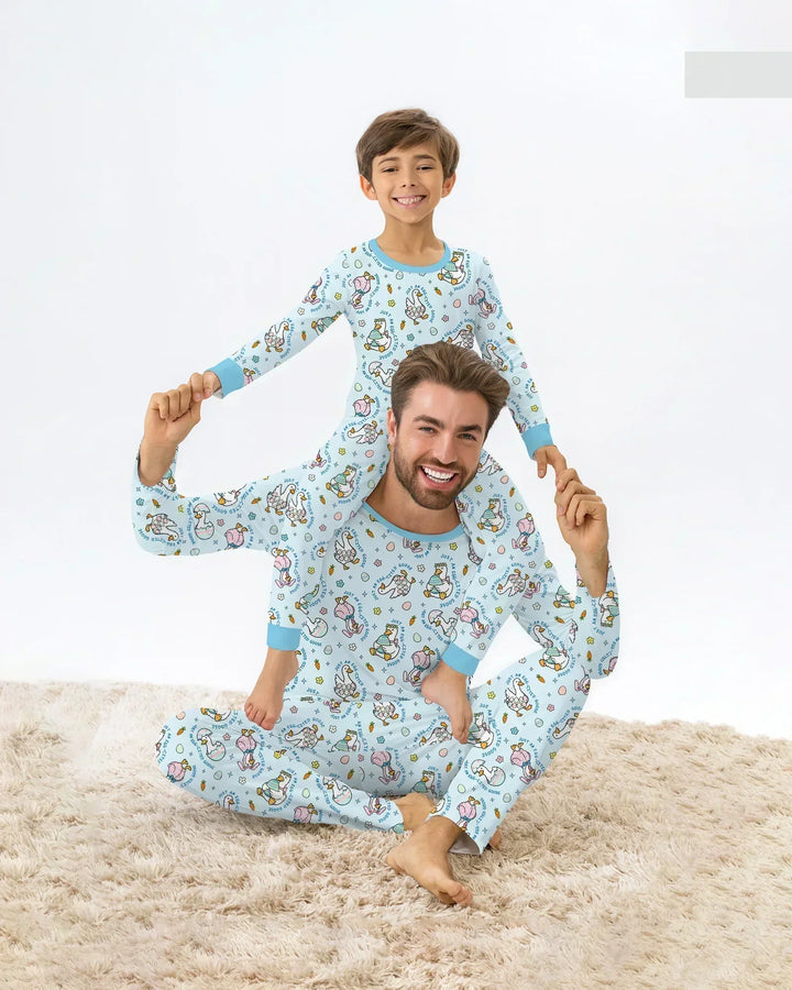 Easter Silly Goose Bamboo Men's Pajama Set