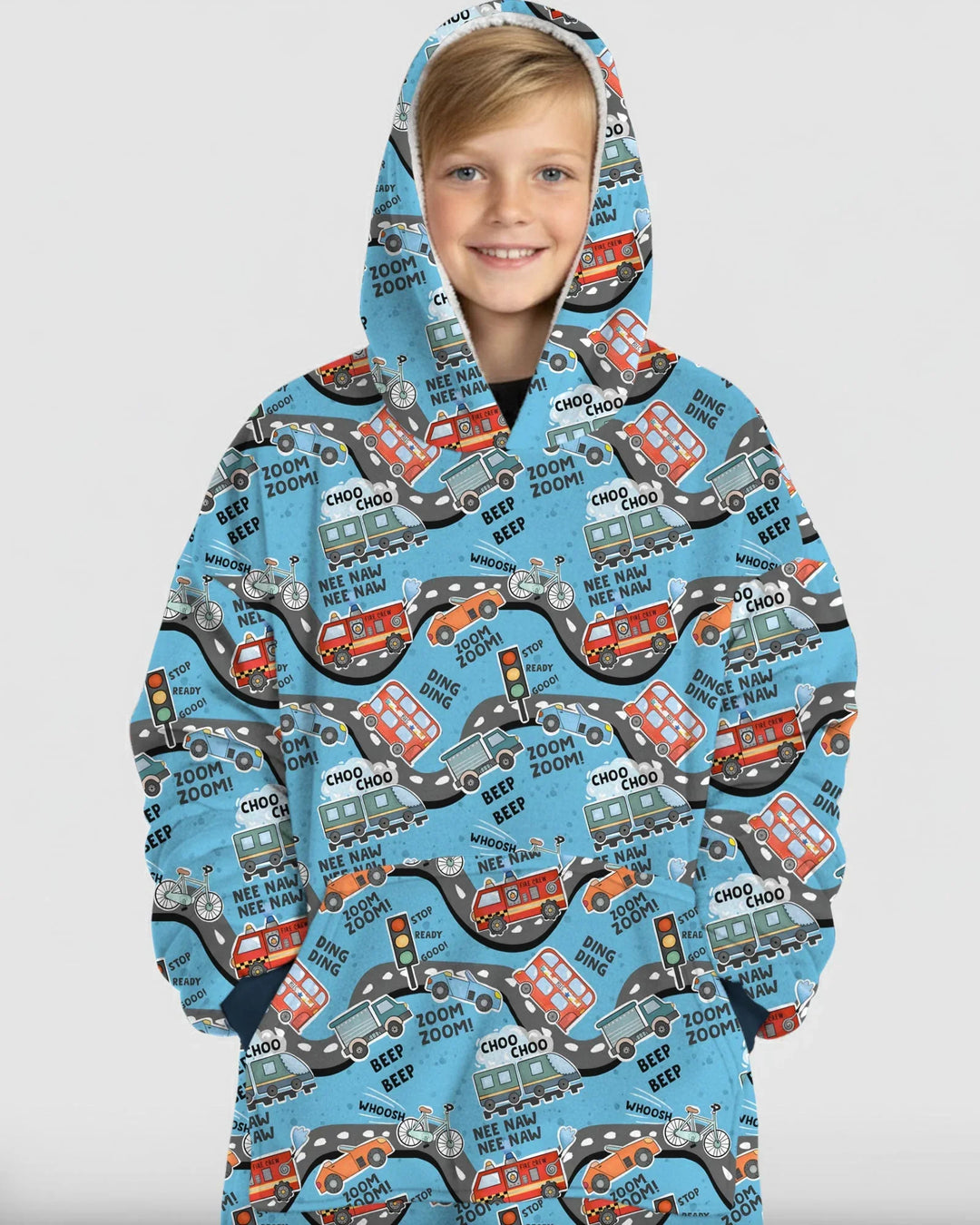 Zoom Zoom Piep Piep Bambus Decken-Hoodie