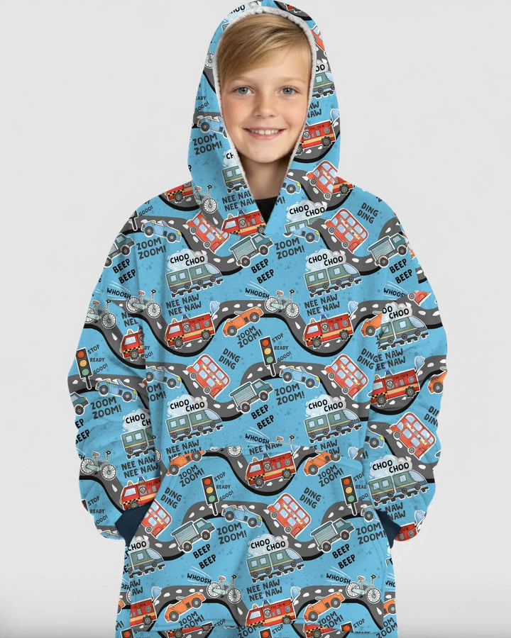 Zoom Zoom Piep Piep Bambus Decken-Hoodie