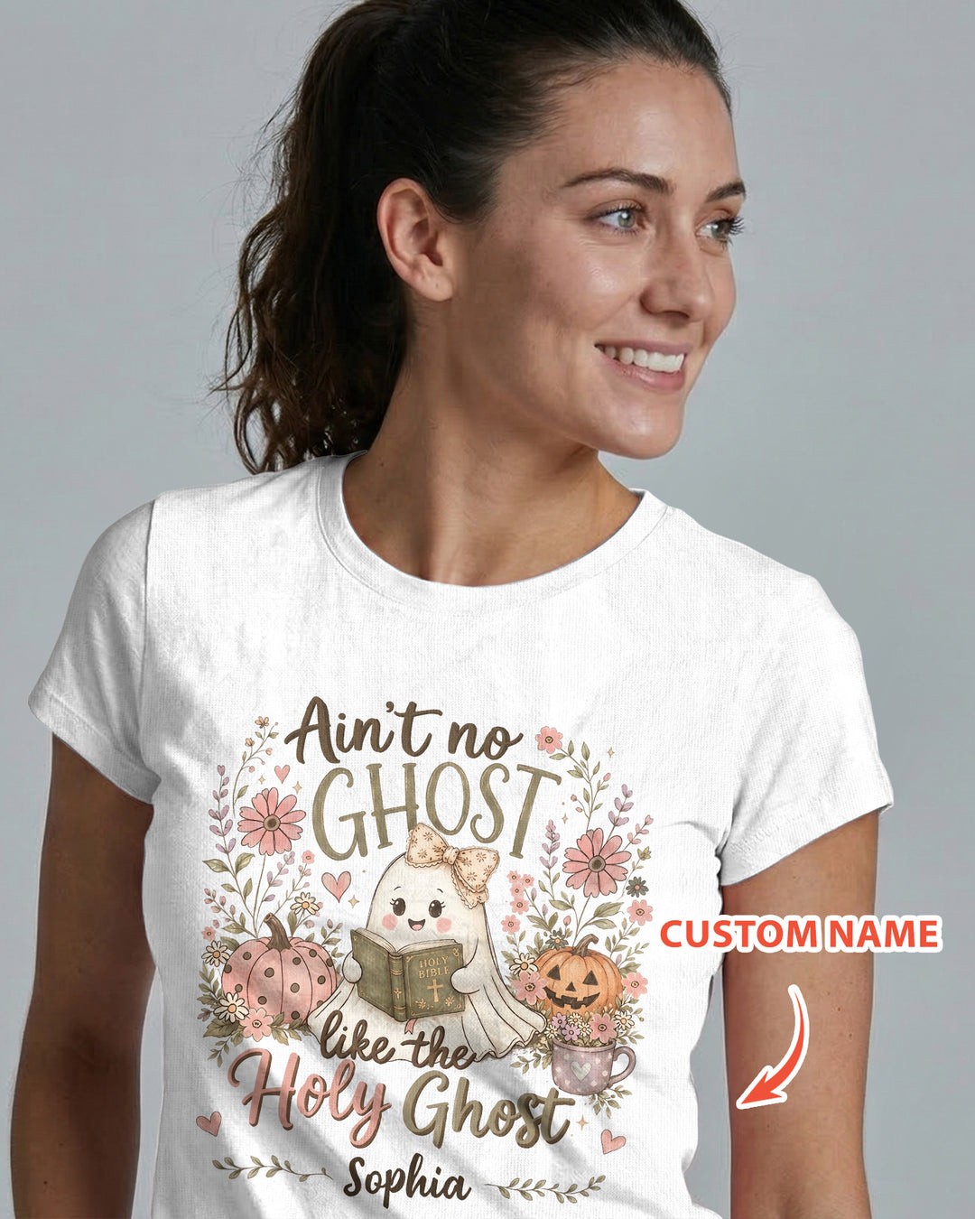 Holy Ghost Halloween Bamboo Women T-Shirt