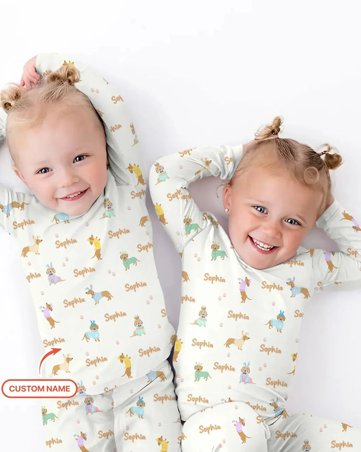 Zweiteiliges, kurzärmliges Pyjama-Set mit Marienkäfern