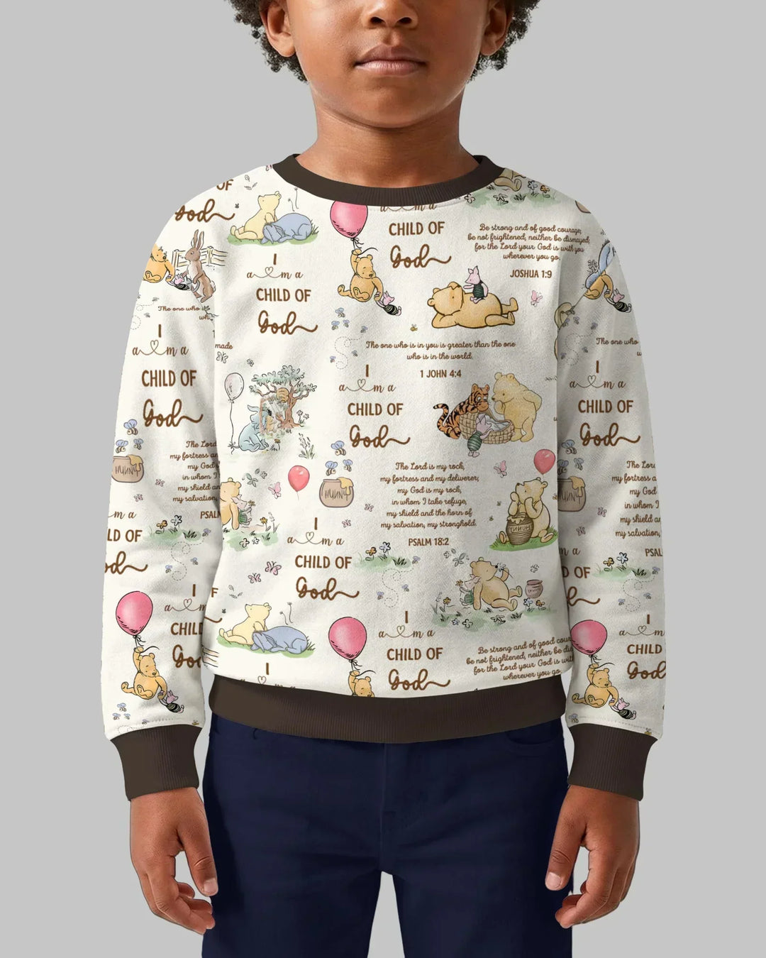 Kind Gottes Launischer Wald Bambus Rundhals-Sweatshirt