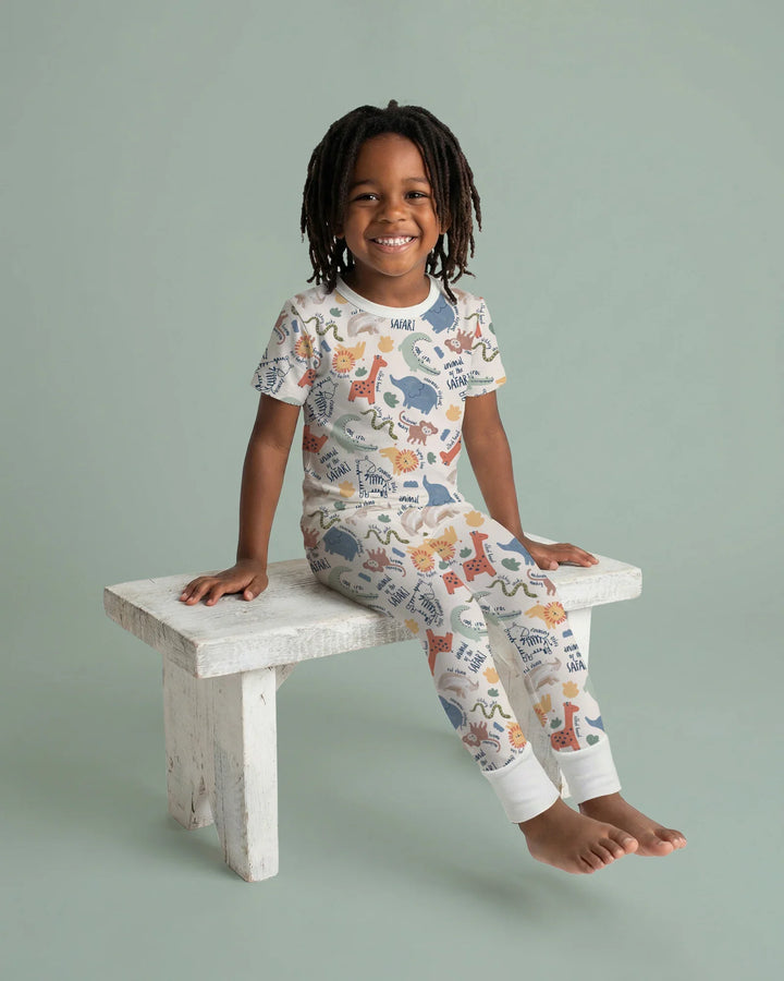 Zweiteiliges, kurzärmliges Pyjama-Set mit Marienkäfern
