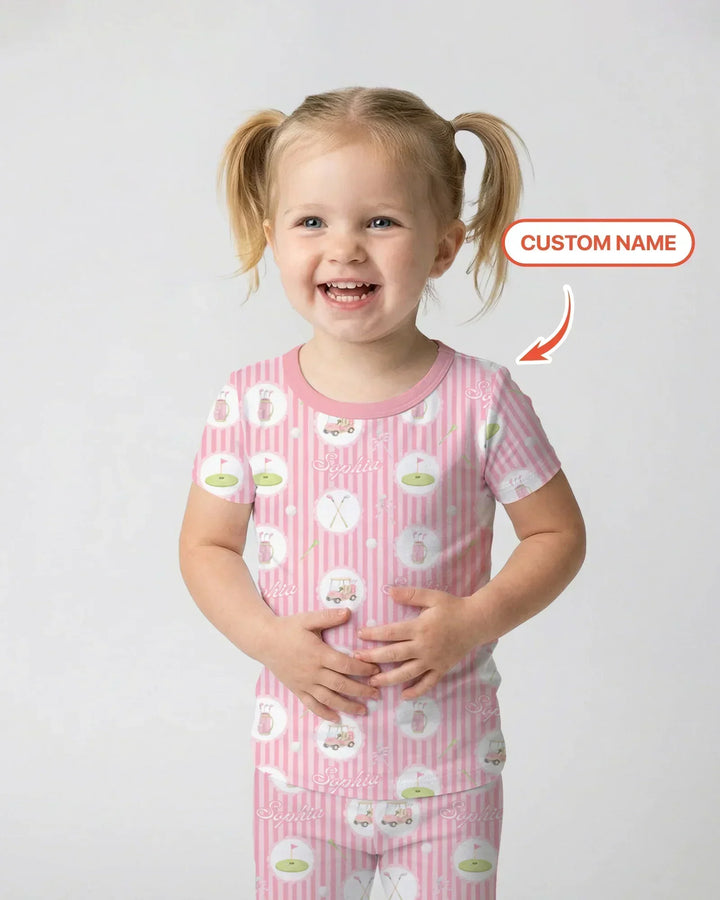 Zweiteiliges, kurzärmliges Pyjama-Set mit Marienkäfern