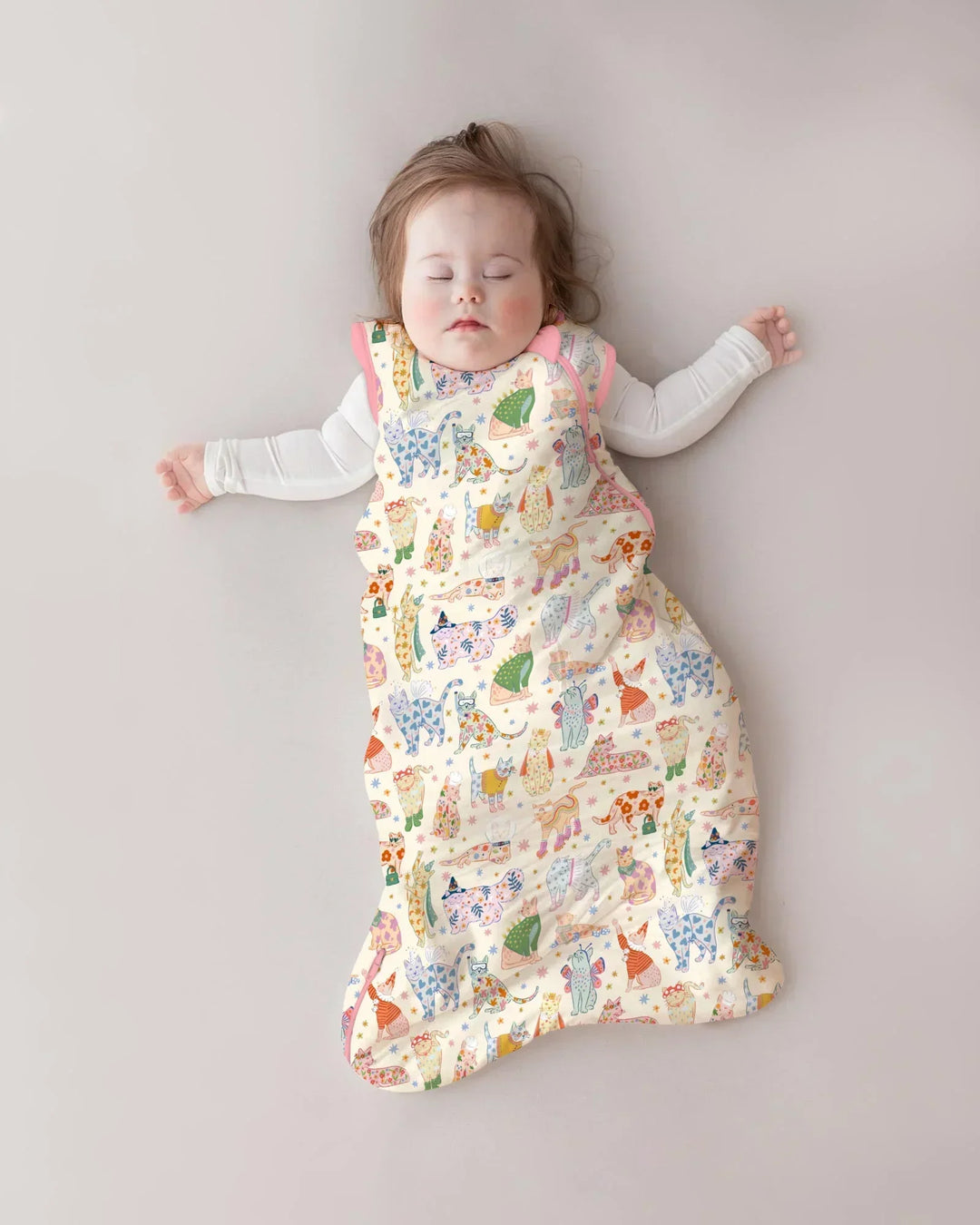 Whimsical Cat Parade Bamboo Sleep Bag